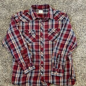 Old navy classic for plaid button down